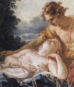 Francois Boucher Details of Daphnis and Chloe Spain oil painting reproduction